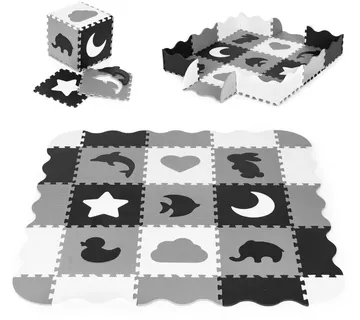 Ecotoys edukativna puzzle podloga za igru crno-bijela 25kom. - Pribislavec