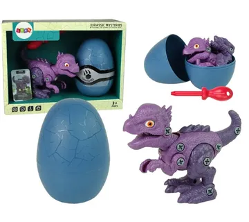 Set dinosaur Stygimoloch s jajetom i dodacima ljubičasti - Pribislavec