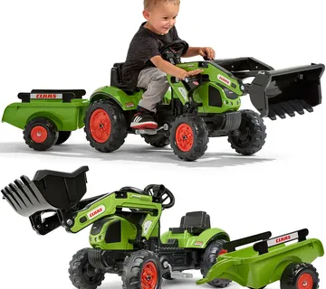 Traktor na pedale Falk Claas sa prikolicom - Pribislavec