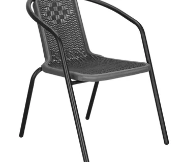 Springos pletena- metalna vrtna stolica, siva - Pribislavec