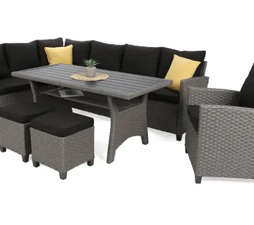Kutni set Lagos Muddy Grey / Black Melange - Pribislavec