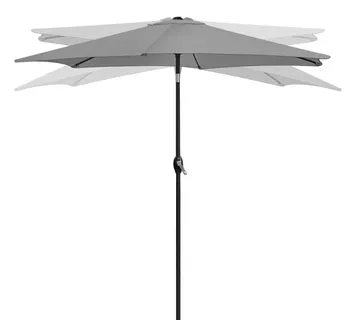 Sklopivi vrtni balkon suncobran, podesiv, 210 cm – sivi - Pribislavec