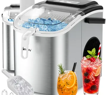 Ruhhy aparat za led 1,2 l srebrne boje + žlica - Pribislavec
