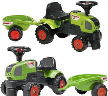 Falk traktor na pedale s prikolicom Class Axos - zeleni 12mj+ - Pribislavec
