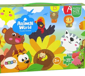 Puzzle za djecu životinje 100 dijelova. - Pribislavec