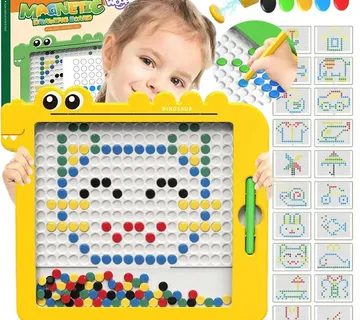 Woopie Montessori magnetna ploča za djecu MagPad, žuti dinosaur - Pribislavec