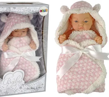 Lutka u dekici 24cm roza - Pribislavec