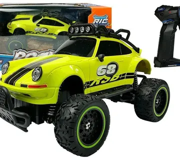 Monster Truck Porsche na daljinsko upravljanje 1:18 žuti - Pribislavec