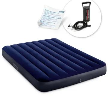 Intex madrac na napuhavanje 191x137x25 cm s klipnom pumpom - Pribislavec
