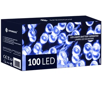 LED lampice na baterije – 100 lampica plave - Pribislavec