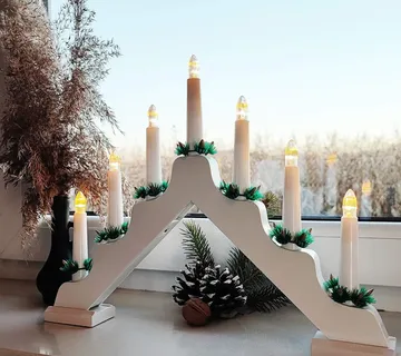Dekorativni svijećnjak s 7 LED lampica - Pribislavec