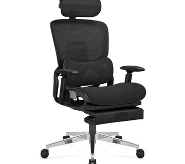 Ergonomska stolica s osloncem za noge Expert 9.3 crna - Pribislavec