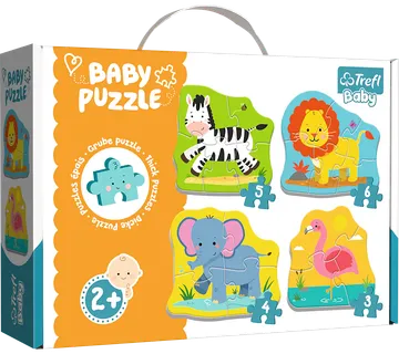 Puzzle - Baby Classic - Safari životinje / Trefl - Pribislavec