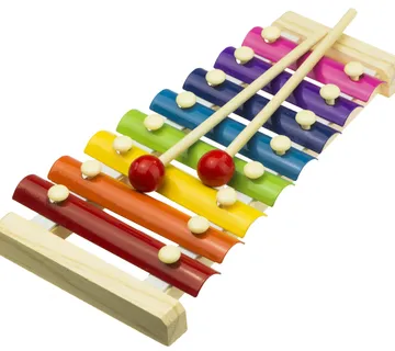 Montessori šareni drveni cimbal za djecu - Pribislavec