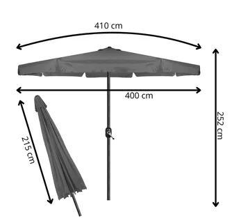 Vrtni suncobran Gu0040 400 cm - Pribislavec