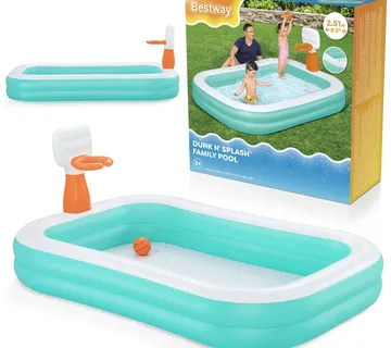 Dunk'n splash bazen na napuhavanje 251 x 168 x 102 cm bestway 54445 - Pribislavec