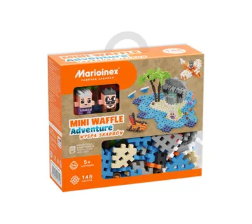 Marioinex set Waffle kockica otok s blagom 148kom. - Pribislavec