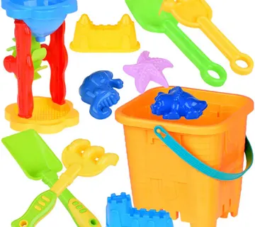 Set pijeska: kanta + kalupi + alat za5079 - Pribislavec