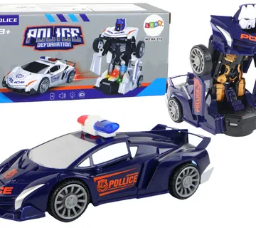 Policijski robotski automobil tamnoplava 2u1 transformacija - Pribislavec