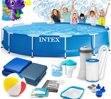 Intex okvirni motažni bazen 366 x 76 cm 16u1 ,gratis aparat za mjehuriće - Pribislavec