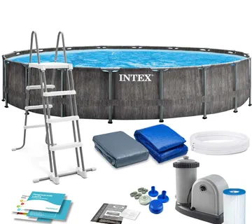 Intex montažni okvirni vrtni bazen 549 x 122 cm 12u1 - Pribislavec