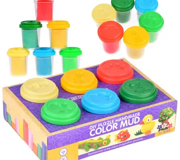 Set plastičnog modeliranja, 6 komada šarenog plastelina - Pribislavec