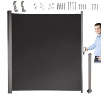 Bočna tenda 400x180 cm siva - Pribislavec