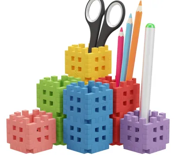Marioinex set mini Waffle kockica stalak za olovke 70kom. - Pribislavec