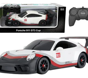 RC automobil 1:18 Rastar Porsche 911 GT3, bijelo-sivi - Pribislavec