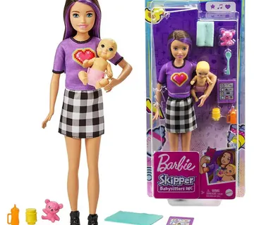Lutka Barbie dadilja s bebom i dodacima - Pribislavec