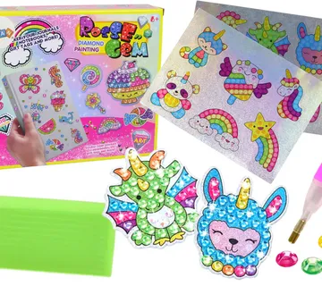 DIY set dijamantnih šarenih naljepnica - Pribislavec