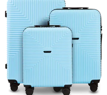 Wings set od 3 kofera PC ECO Jackdaw, svijetloplave boje - Pribislavec