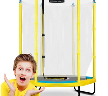 Neo-Sport dječji vrtni trampolin 140 cm (4,5 ft) žuti - Pribislavec