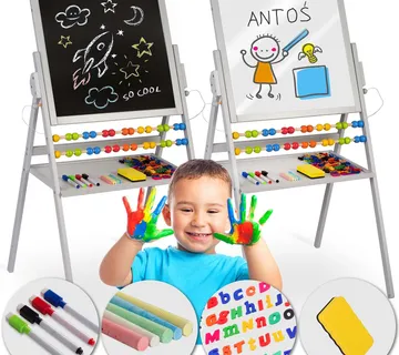 Ricokids magnetska okretna ploča za kredu - siva - Pribislavec