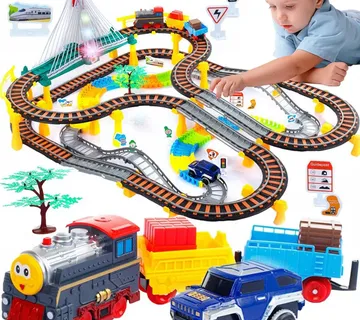 Woopie trkaća staza + električni vlak 2 u 1 192 el. - Pribislavec