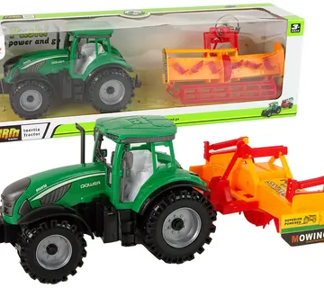 Zeleni traktor s narančastim kultivatorom - Pribislavec