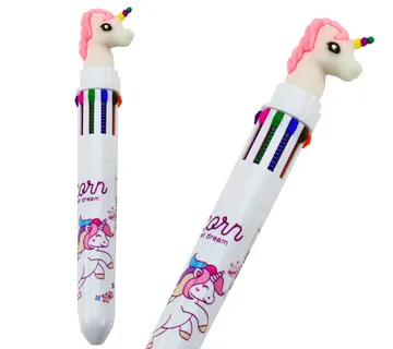 Unicorn automatska olovka, 10 boja bijela - Pribislavec