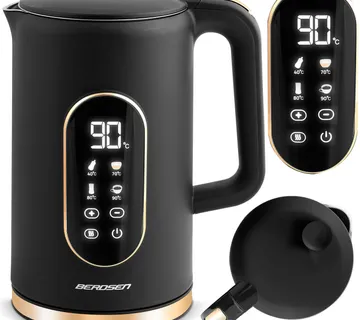 Berdsen BD-712 električni kuhalo za vodu 1,7 l crno-zlatno - Pribislavec