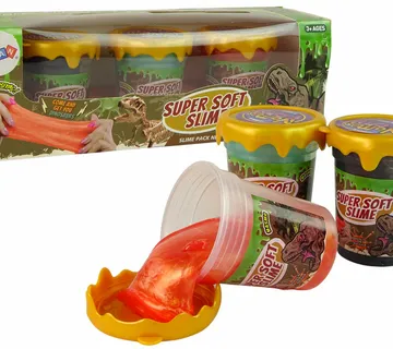 Slime ljigavci sa šljokicama dinosauri 3 boje - Pribislavec