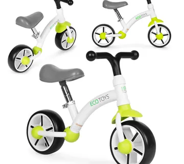 ECOTOYS balansni bicikl za djecu – EVA kotači, podesivo sjedalo, zeleni - Pribislavec