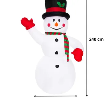 Springos LED svjetlosna dekoracija "Snješko", 240 cm - Pribislavec