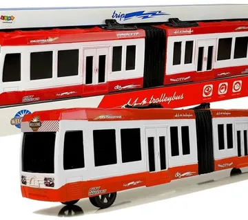 Dječji gradski autobus na frikcijski pogon crveni - Pribislavec