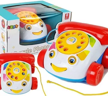 Dječji telefon na kotačima bijelo - crveni - Pribislavec