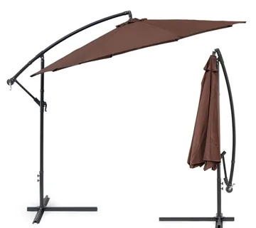 ModernHome SL-UM002 veliki sklopivi suncobran 3m smeđi - Pribislavec
