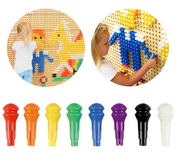 Masterkidz set čavlića za ploču 512 kom. - 8 boja - Pribislavec