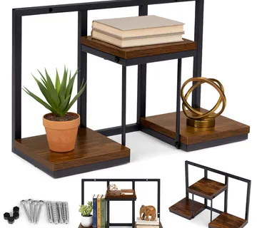 ModernHome loft zidni stalak za cvijeće za dekoraciju, s 3 razine - Pribislavec