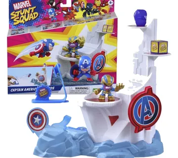 Hasbro Marvel Stunt Squad set za razbijanje tornja kapetan Amerika protiv Thanosa - Pribislavec