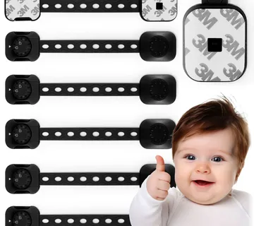 Ricokids 798202 brava za otvaranje ormarića, 6 kom, crna - Pribislavec