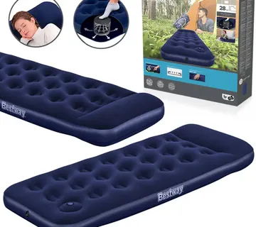 Bestway madrac na napuhavanje Air Mattress Jr.Twin s nožnom pumpom 67223 185x76x28cm - Pribislavec