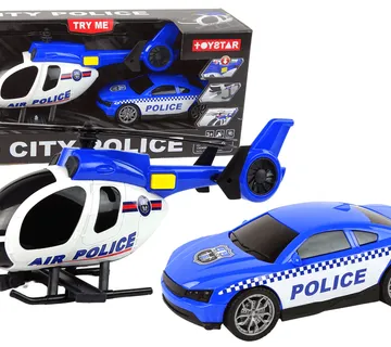 Igračka policijski set helikopter i auto - Pribislavec